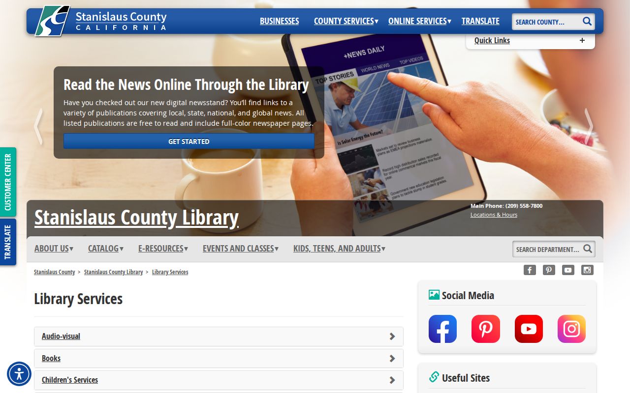 Oakdale residents directory view of Stanislaus Library Special Collections