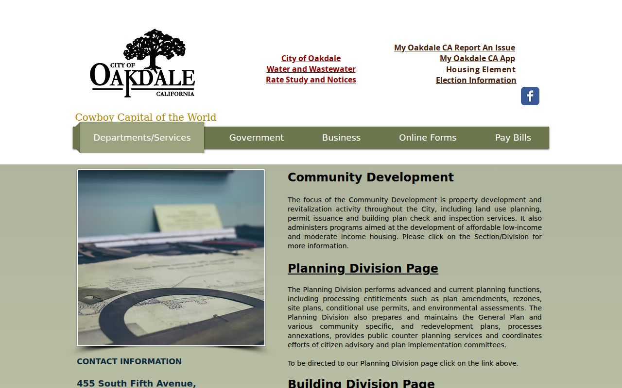 Oakdale street directory Oakdale Community Development portal