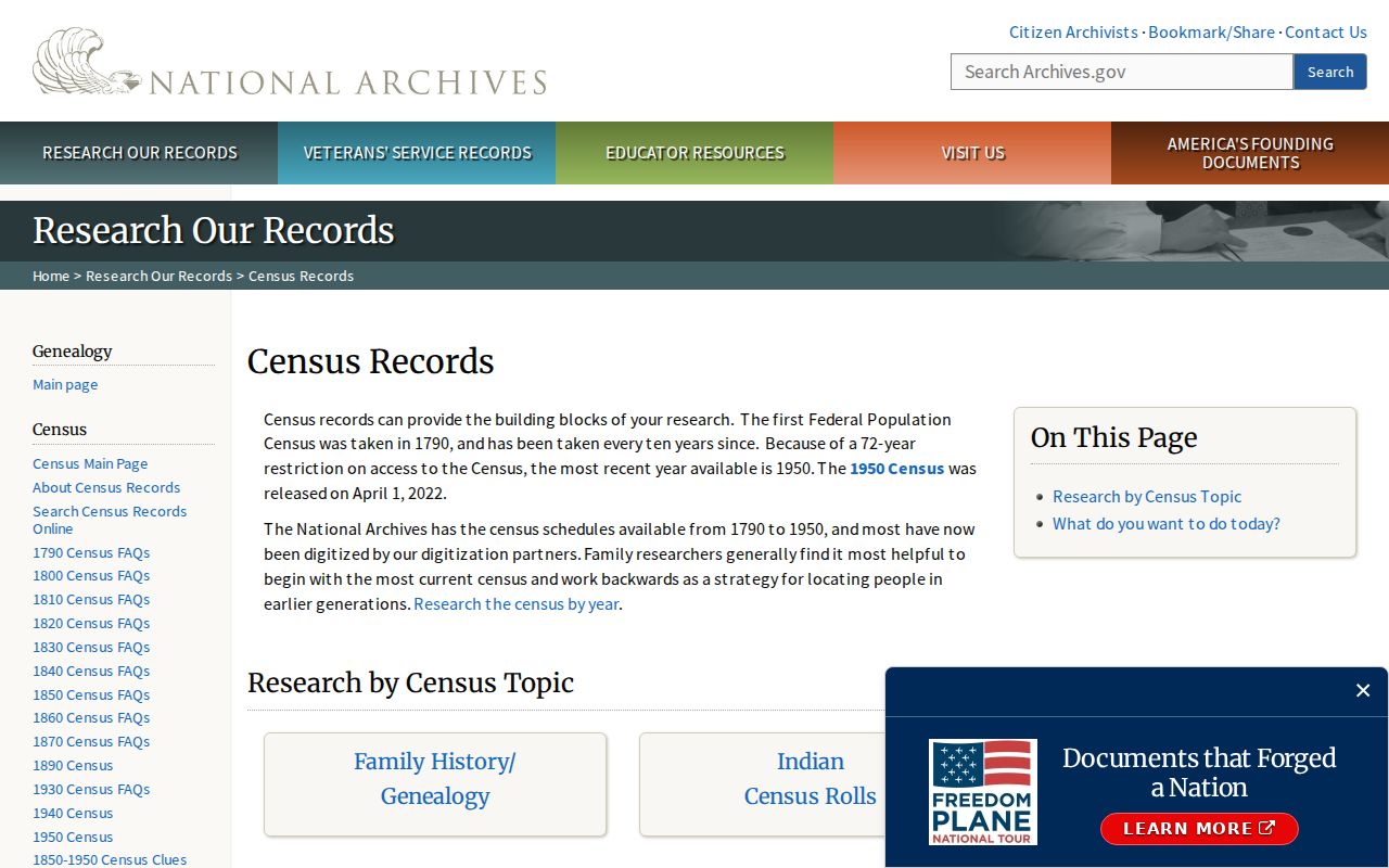 Oakdale ZIP code directory National Archives census research access